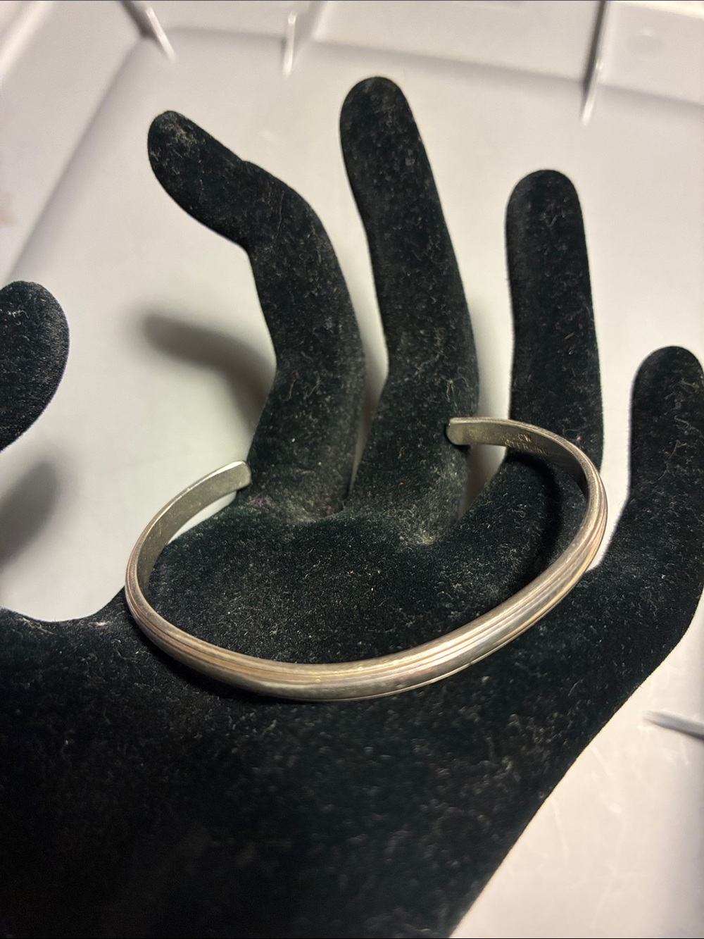 Sterling CW Cuff Bracelet